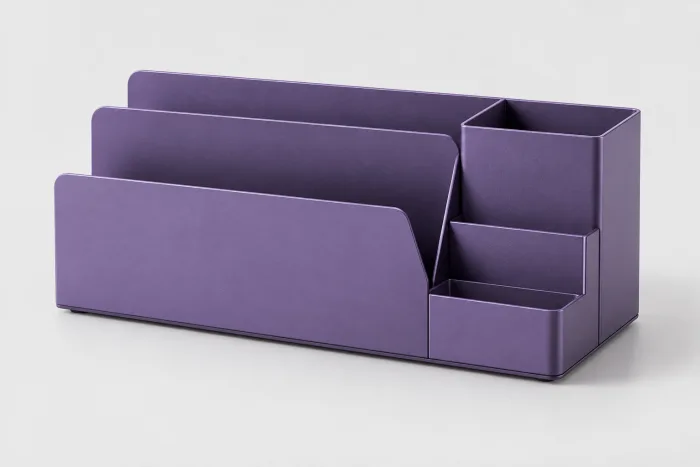 Organizador modular violeta para escritorio